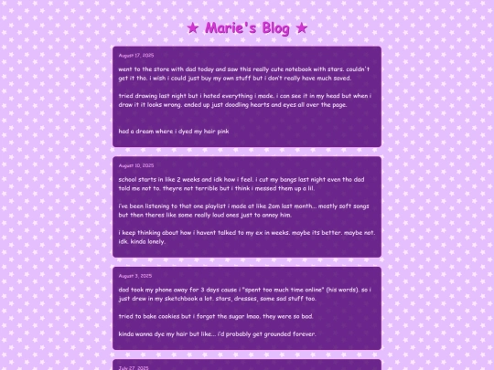 blog screenshot
