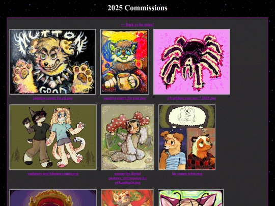 commissions/2025 screenshot