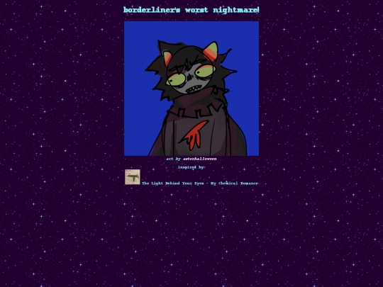shrines/homestuck/alternativeuniverses/solesurvivor screenshot