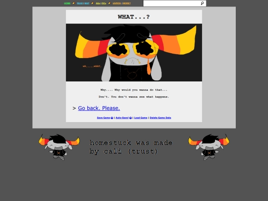 shrines/homestuck/deleteddata screenshot