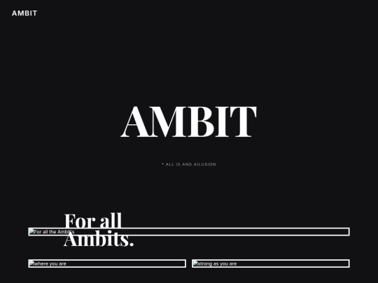 Ambit Web screenshot