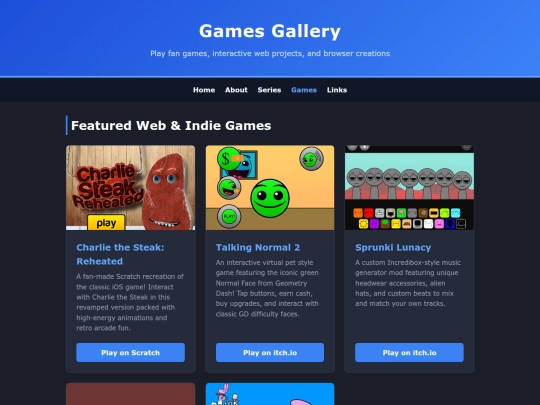 games screenshot