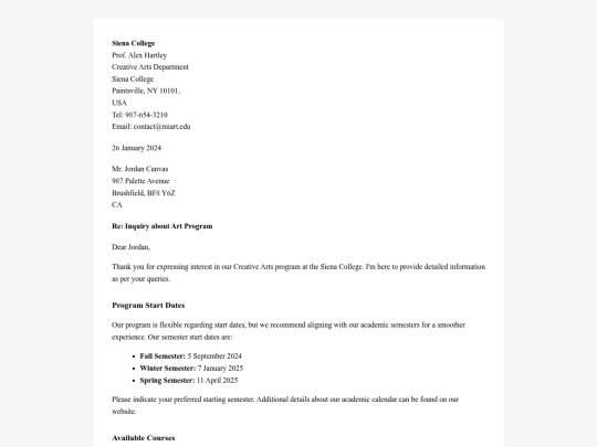 letter screenshot