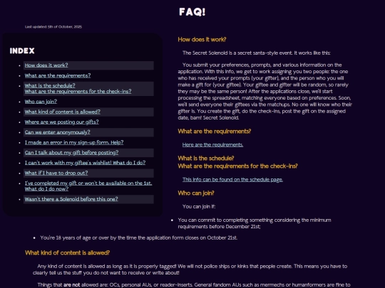 FAQ screenshot