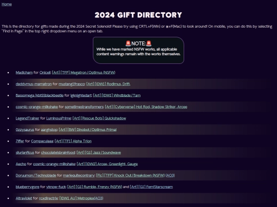 directory/2024 screenshot
