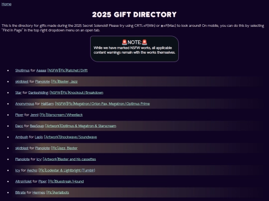 directory/2025 screenshot
