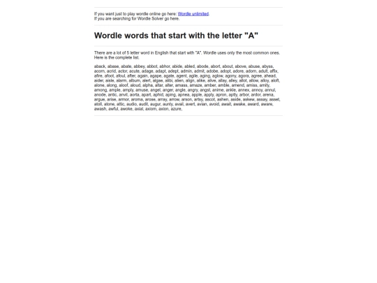 wordle-words-that-start-with-a.php screenshot
