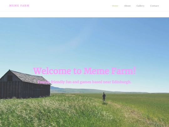 Farm Website screenshot