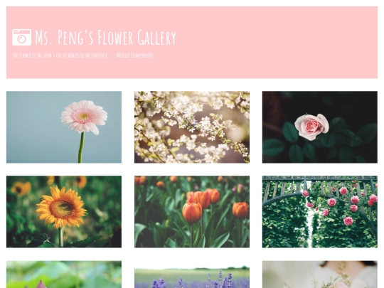 flowers screenshot