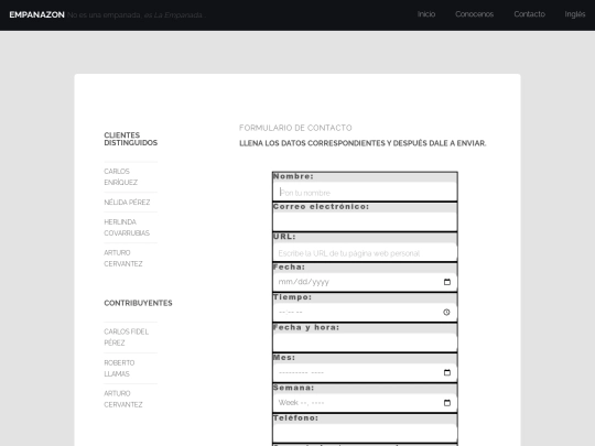 Contacto screenshot