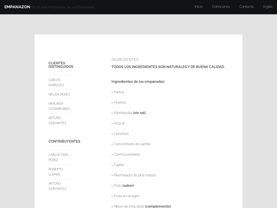 Ingredientes screenshot