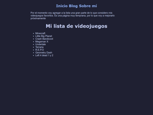 Blogs/videojuegos screenshot