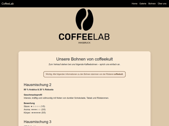 bohnen screenshot