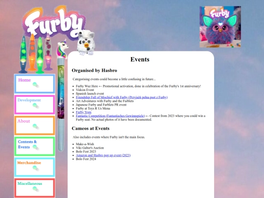furby/23events screenshot