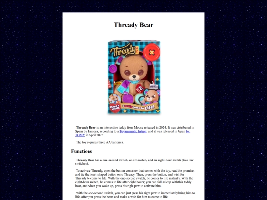 moose/threadybear screenshot
