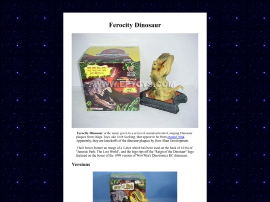 noveltybots/ferocitydinosaur screenshot