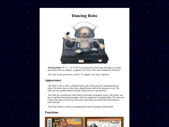 noveltybots/segadancingrobo screenshot