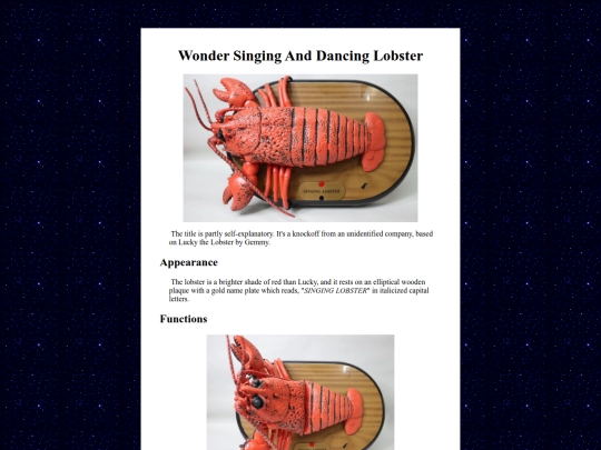 noveltybots/wonderlobster screenshot