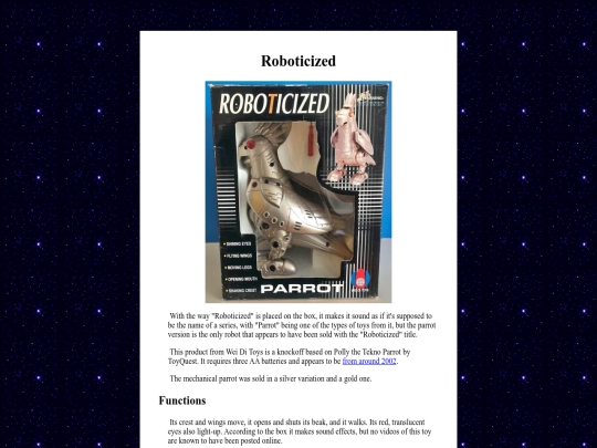 obscurerobots/roboticizedparrot screenshot