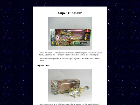 obscurerobots/superdinosaurank screenshot