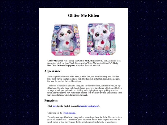 vtech/glittermekitty screenshot