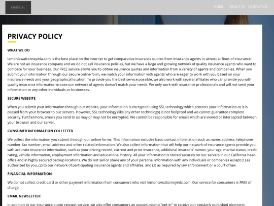 privacy-policy screenshot