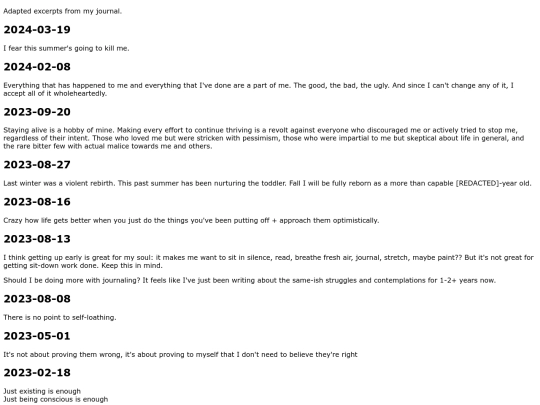 log screenshot