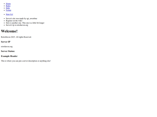 index screenshot