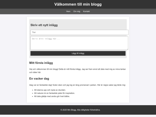 Bloggkod screenshot