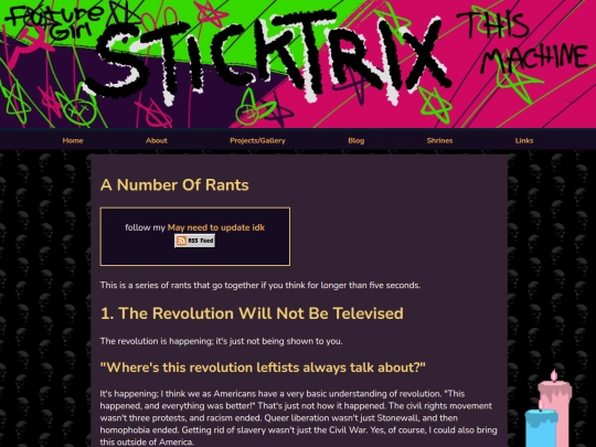 blogposts/anumberofrants screenshot