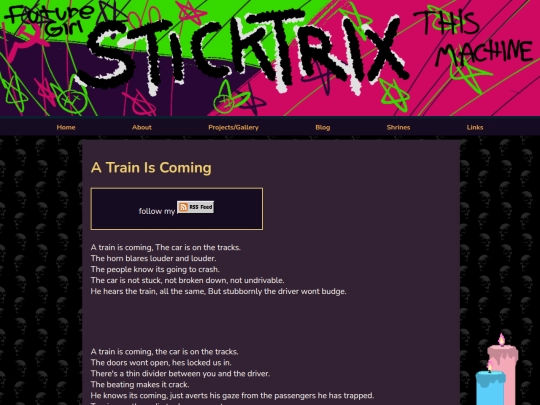 blogposts/atrainiscoming screenshot