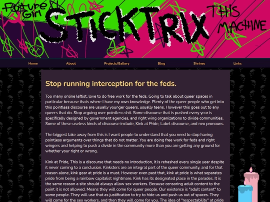 blogposts/dontbeafed screenshot