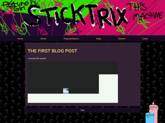 blogposts/thefirst screenshot