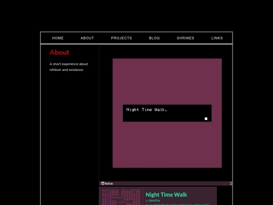 projects/bitsy/night-time-walk screenshot