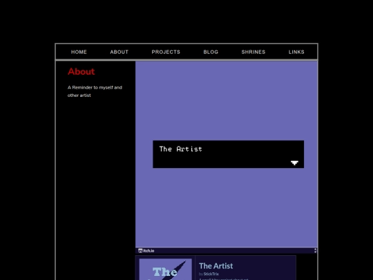 projects/bitsy/the-artist screenshot