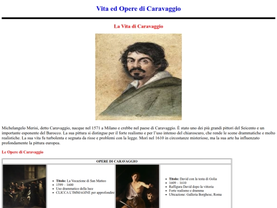 Artista/Caravaggio screenshot