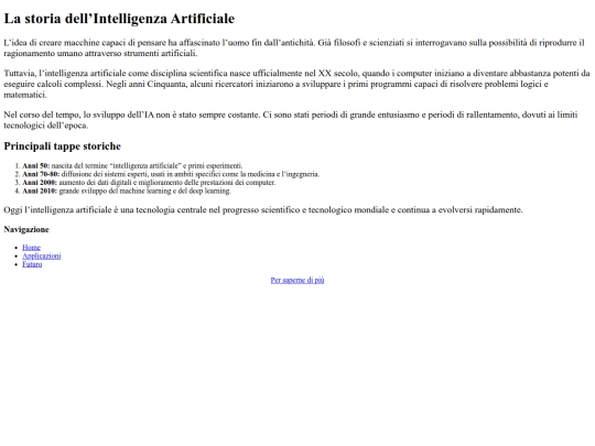 Inteliggenza Artificiale/Storia AI/StoriaAI screenshot