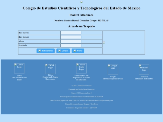 TrapecioHTML screenshot