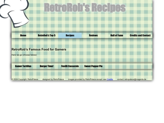 recipes screenshot