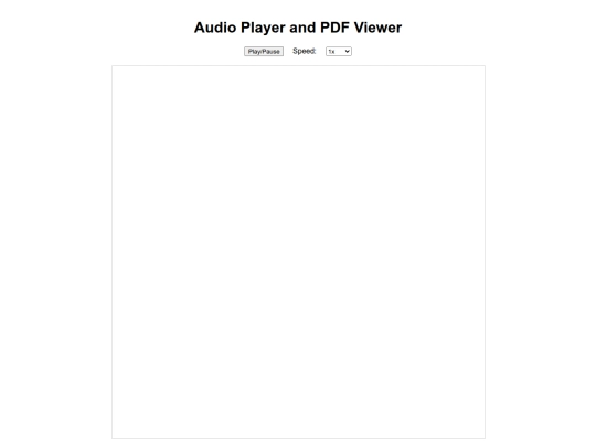 Audio Player and PDF Viewer screenshot
