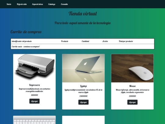 catalogo screenshot
