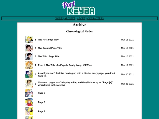 archive screenshot