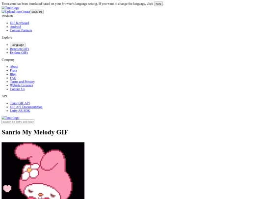 sanrio-my-melody-gif-20584744 screenshot