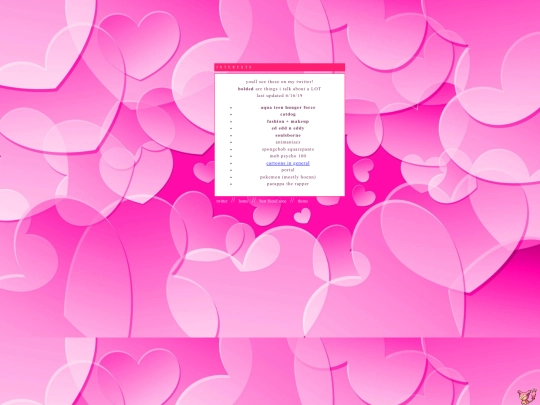 interests screenshot