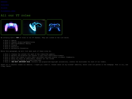 roles screenshot