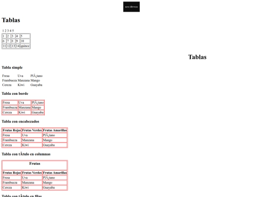 Tablas screenshot