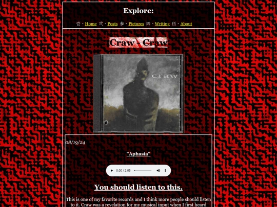 Pages/Music/Craw screenshot