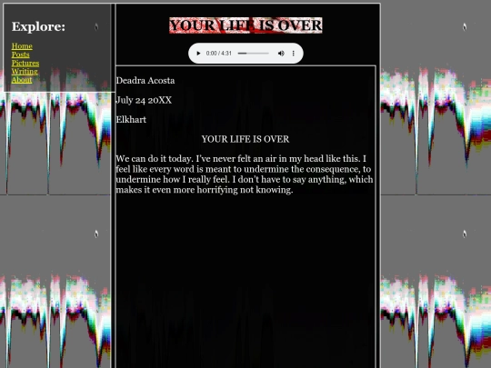 Writing/creative/TVSKY/CHAPTERS/25YOURLIFEISOVER screenshot