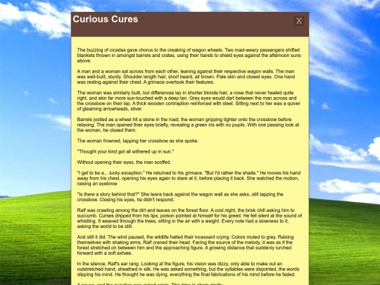 Writing/curious_cures screenshot