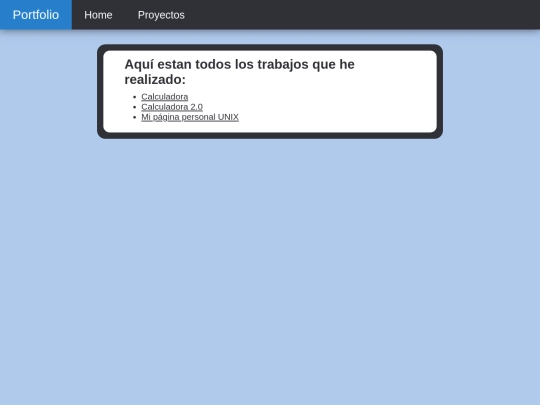 projects screenshot
